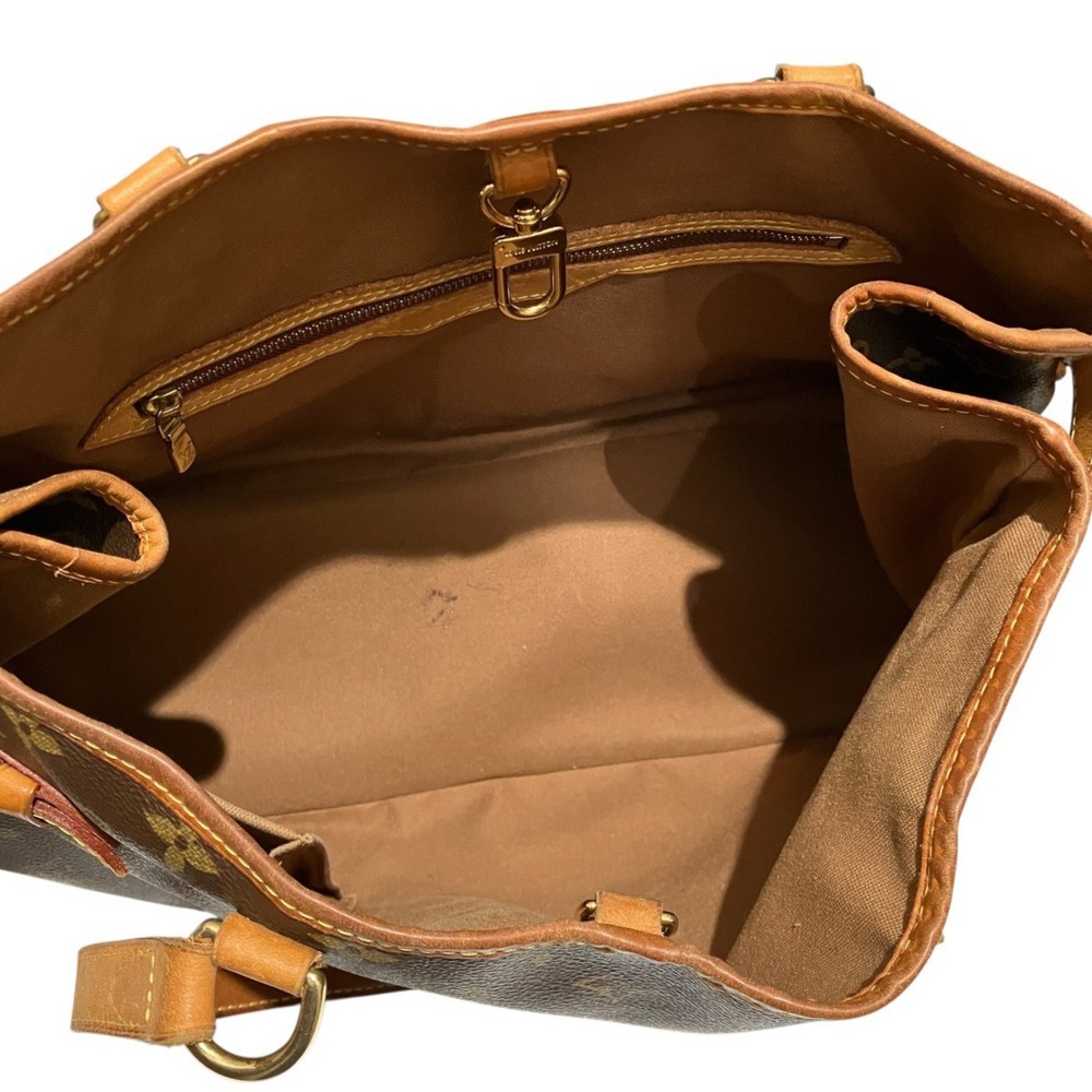 LOUIS VUITTON Brown Monogram Canvas Tote Bag - Picture 5 of 9